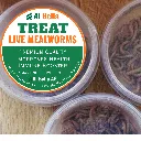 Al Bella Treat Mealworms | Mini Pack | (180 Live Larvas)